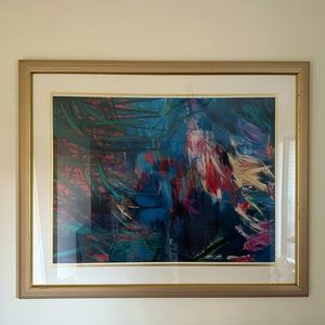 Framed artwork ~3ft by 3 1/2ft